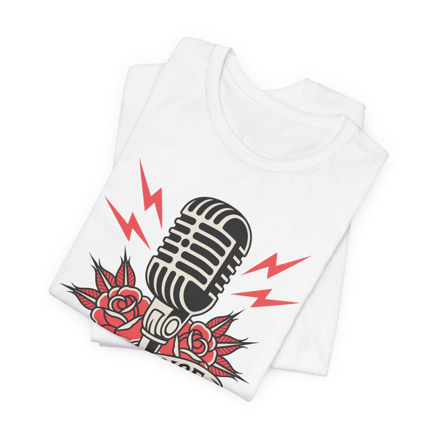 Be A Voice Microphone Tee — Motivational Music & Podcast Shirt