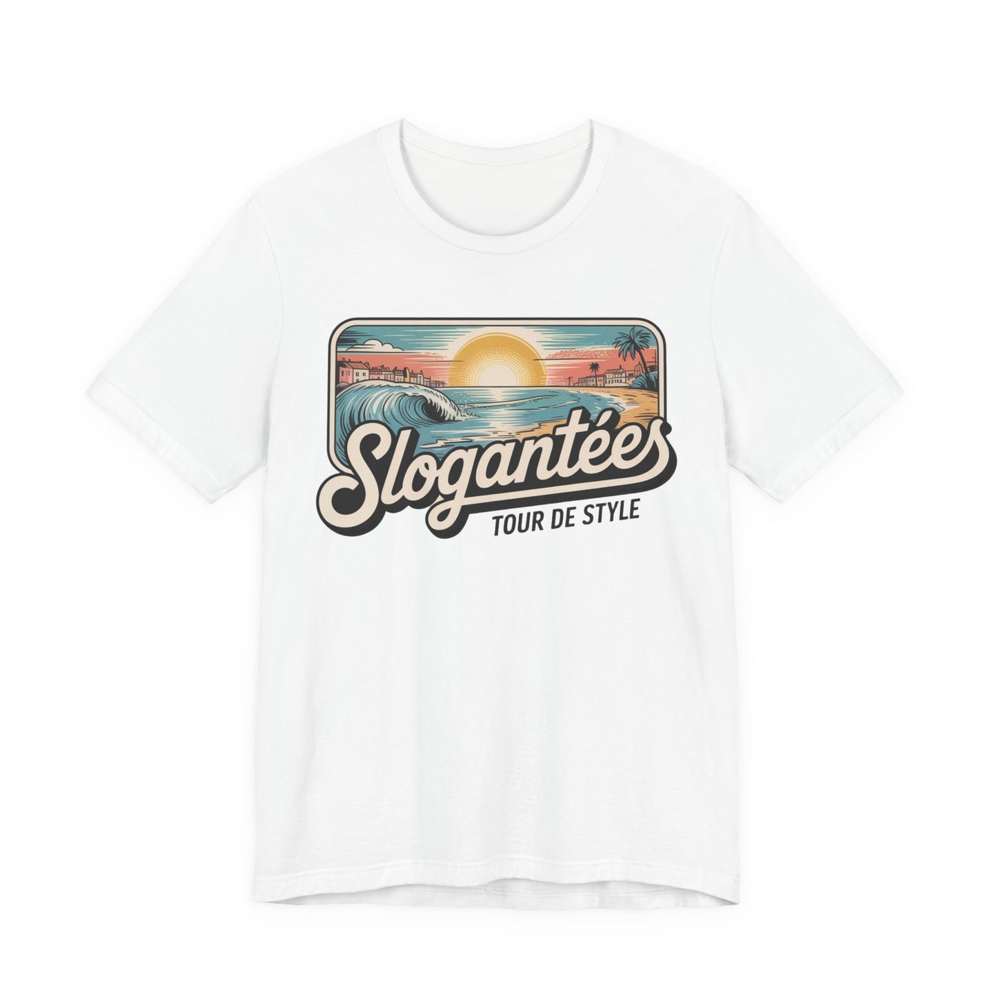Slogantees 'Tour de Style' Sunset Surf T-Shirt