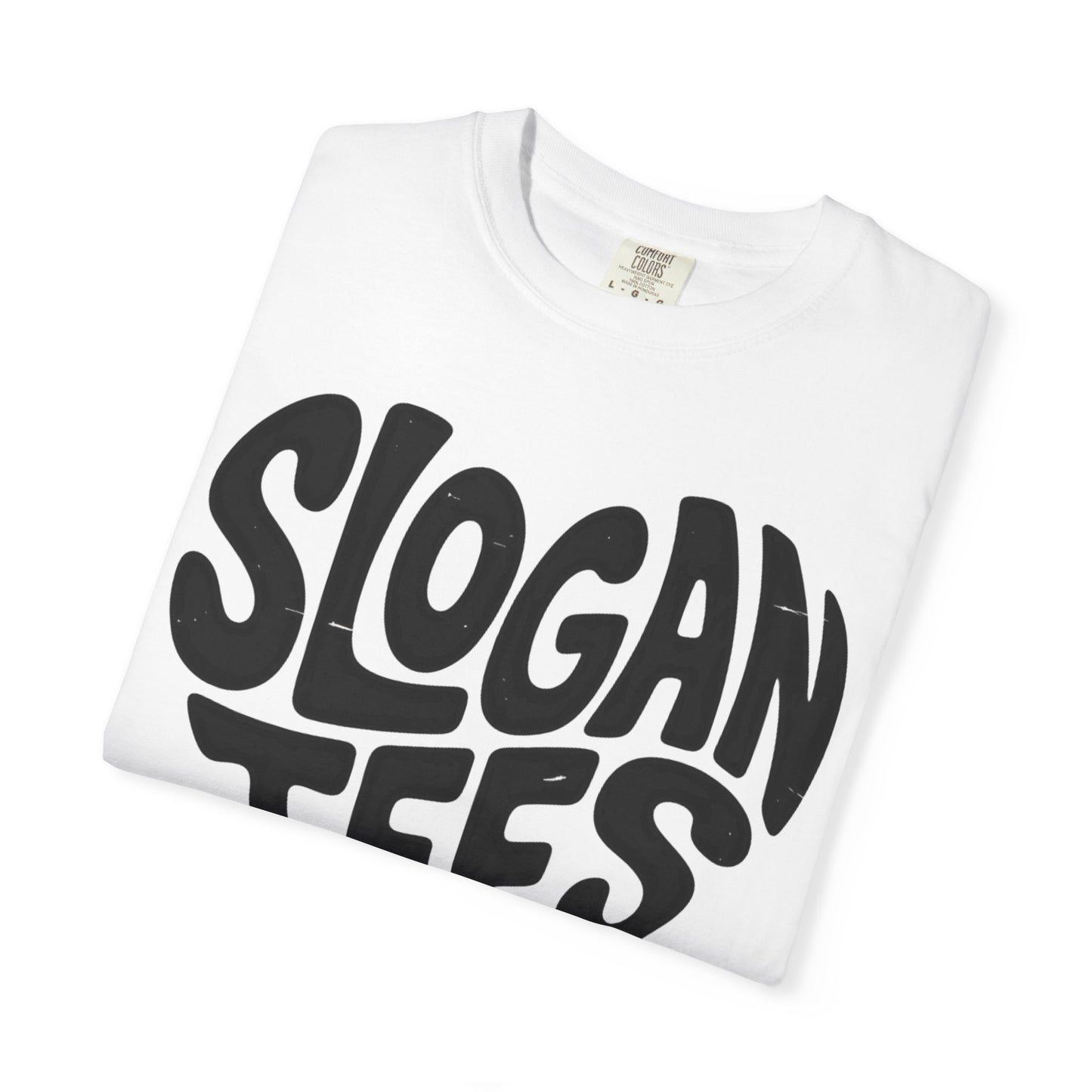 Slogan Tees Heart Graphic T-Shirt — Retro Bold Typography Tee