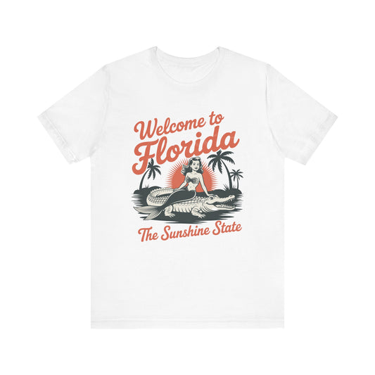 Welcome to Florida Tee — The Sunshine State Vintage Surf T-Shirt