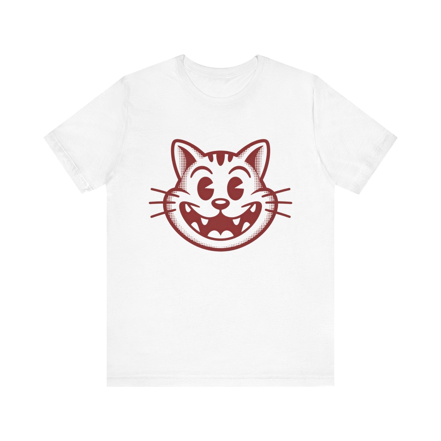 Vintage Smiley Cat T-Shirt — Retro Cartoon Kitty Tee