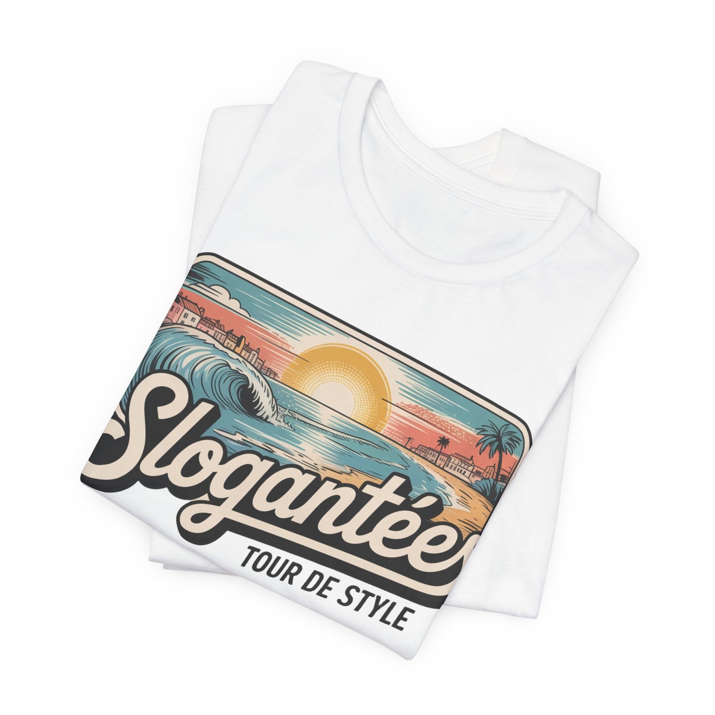 Slogantees 'Tour de Style' Sunset Surf T-Shirt